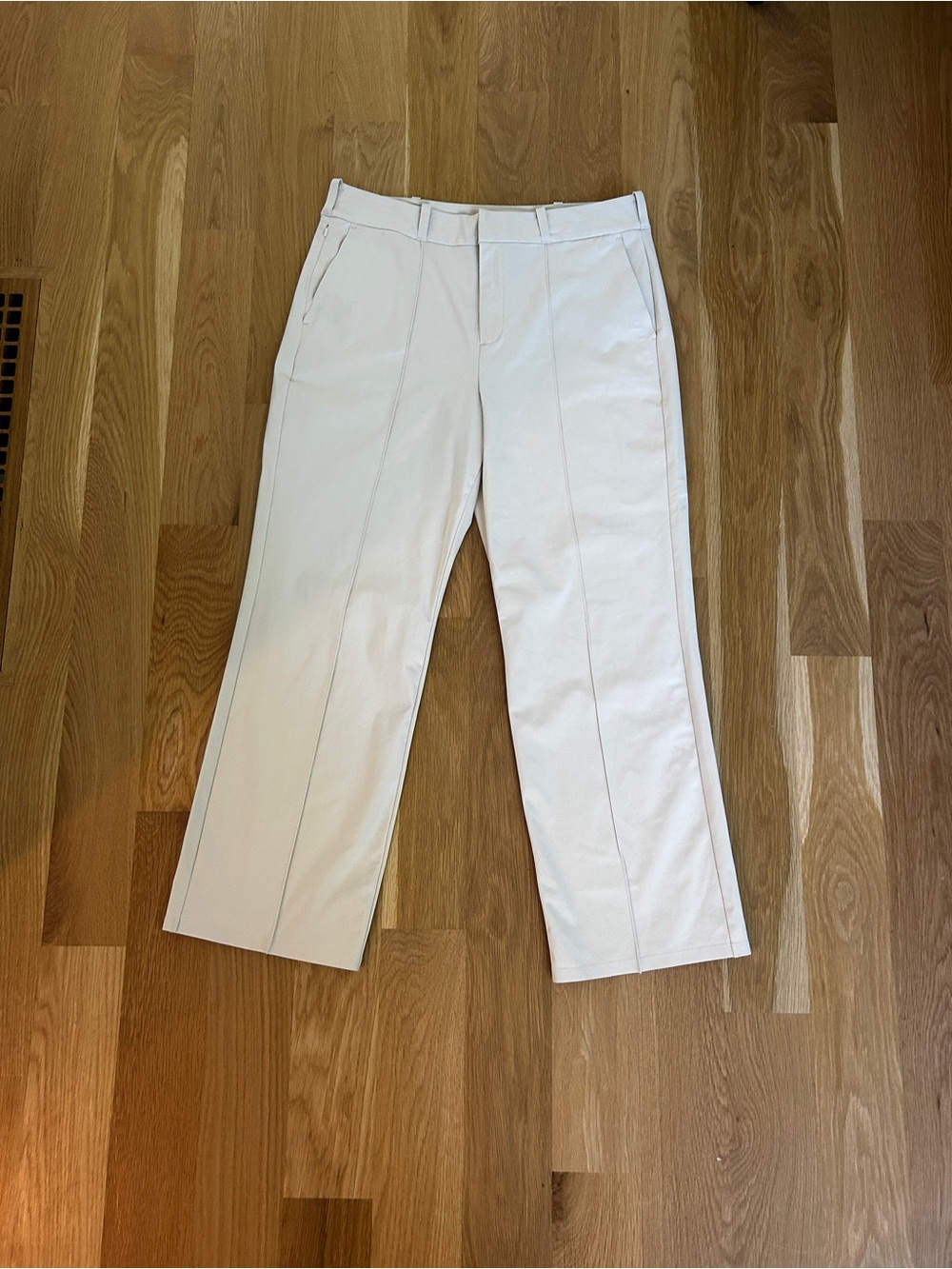 RHONE Cream Straight-Leg Trousers